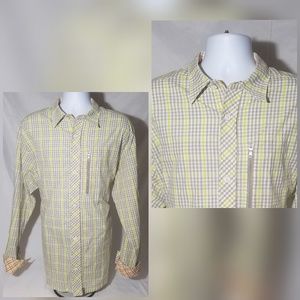 VINTAGE NIKE AIR JORDAN JUMPMAN L/S PLAID BUTTON